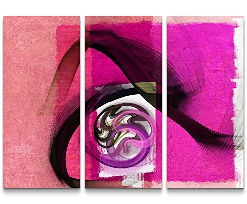 Dreams in Pink - Leinwanddruck 3 teilig Gesamt: 150x90cm