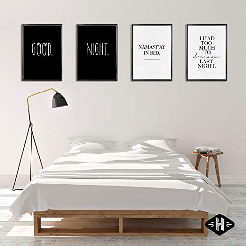 Heimlich® Premium Poster (4 Stück in DIN A3) | Viele weitere Motive im Shop | ohne Rahmen » Good Night «