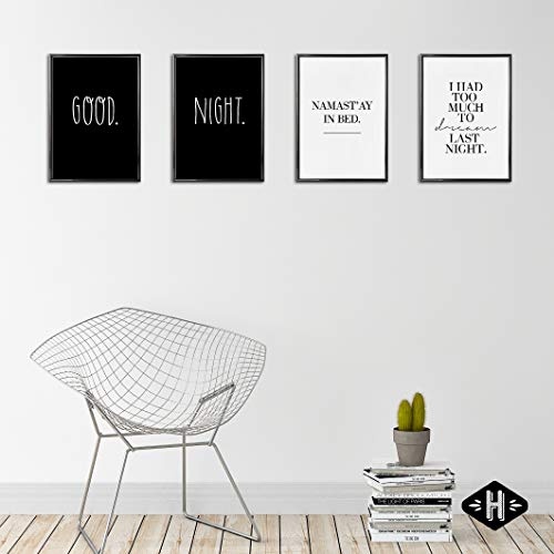 Heimlich® Premium Poster (4 Stück in DIN A3) | Viele weitere Motive im Shop | ohne Rahmen » Good Night «