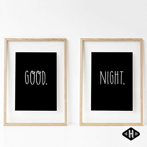 Heimlich® Premium Poster (4 Stück in DIN A3) | Viele weitere Motive im Shop | ohne Rahmen » Good Night «