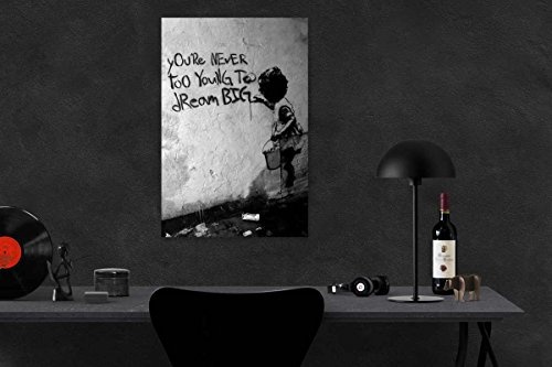 Banksy Dream Big Streetart Posterdruck - Poster in Div. Größen 40x60cm