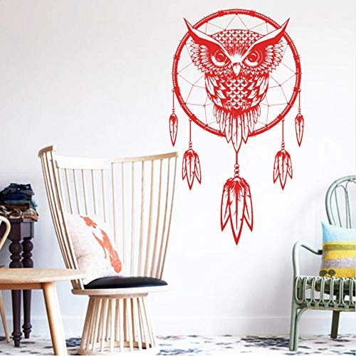 Olivialulu Kunst Indian Dream Catcher Decor Diy Wandaufkleber Owl Decals Vinyl Murals Aufkleber Tier Tapeten Home Decoration58 * 102Cm Anpassbare