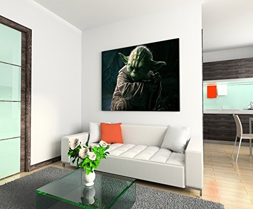 Master Yoda Star Wars Wandbild 120x80cm XXL Bilder und...