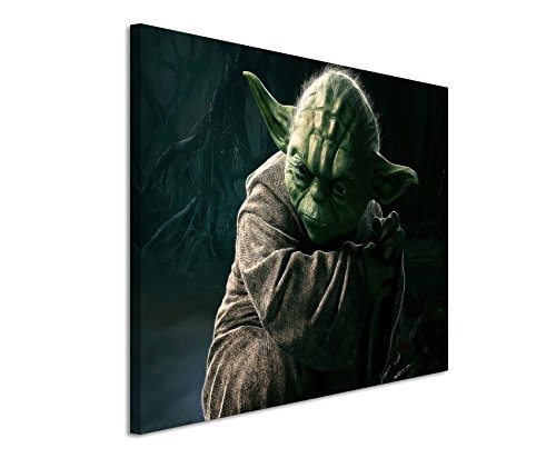 Master Yoda Star Wars Wandbild 120x80cm XXL Bilder und Kunstdrucke auf Leinwand
