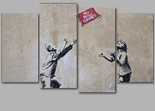 RWH Fotografie XL Banksy Follow Your Dreams Cancelled 127 x 86 cm 4-teilig