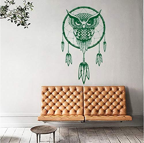 xiaoshuaige Art Design Indian Dream Catcher Decor Wandaufkleber Owl Decals Vinyl Wandbilder Aufkleber Tier Wall Paper Home Decoration 43x76 cm