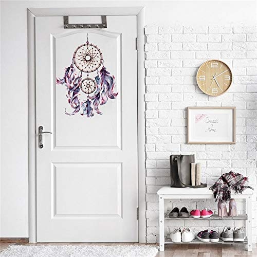 Bunte Feder Wandaufkleber Fangen Monternet Dream Catcher Art Design Aufkleber Dekoration Wohnzimmer Kinderzimmer Tür Aufkleber