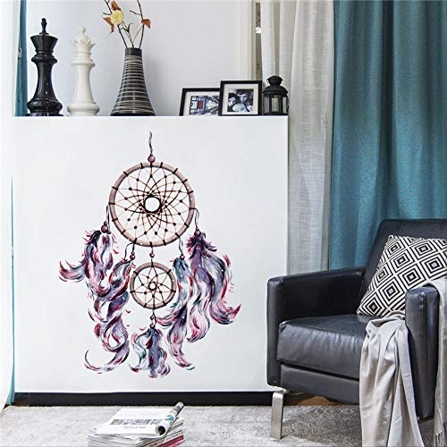 Bunte Feder Wandaufkleber Fangen Monternet Dream Catcher Art Design Aufkleber Dekoration Wohnzimmer Kinderzimmer Tür Aufkleber