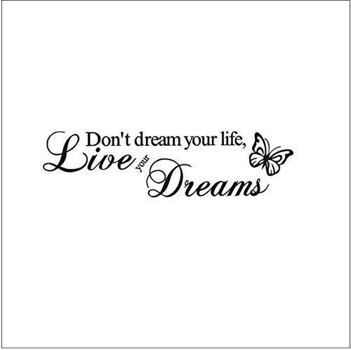 Don  t Dream Your Life Art Vinyl Quote Wall Stickers Wall...