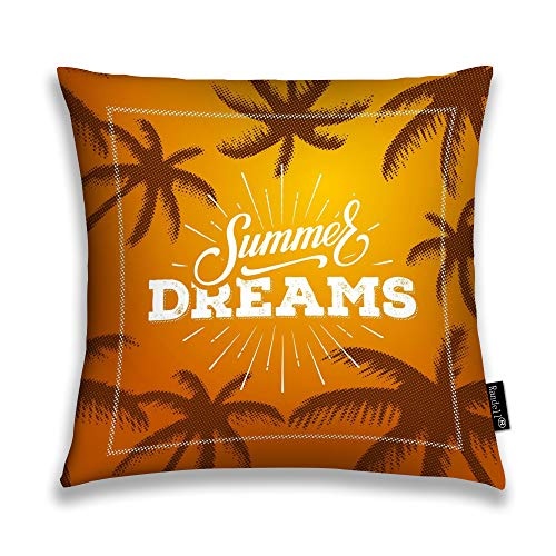 Randell Decorative Throw Pillow Case Summer Dreams Braun...