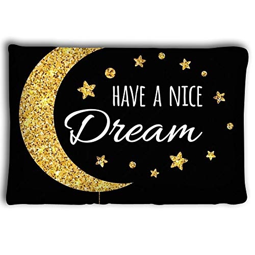 Pillow Cases Vector Print Text Have Nice Dream Wishing...