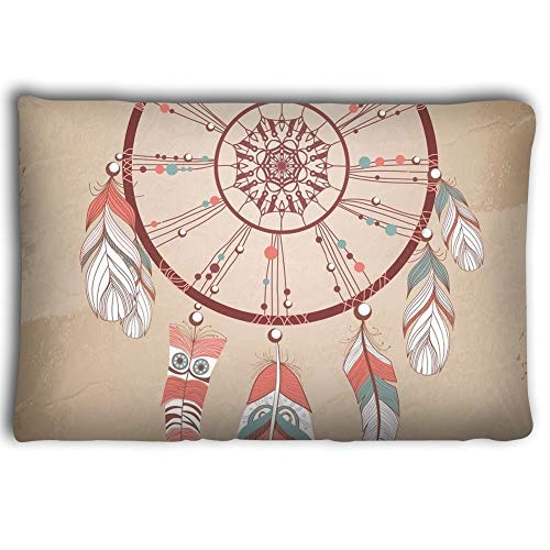 Mizongxia Pillow Cases Dream Catcher Romantic Decorative Feathers 20 * 30inch