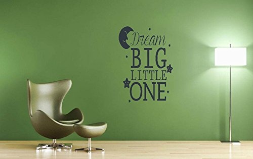 wandaufkleber 3d schlafzimmer Wall Sticker Quote Yoyoyu Dream Big Little One Quote Wall Stickers For Baby Rooms Bedroom Wall Decal Kids Gift Art Mural Removable Modern Diy