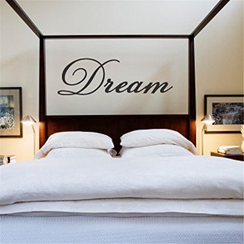 Wandaufkleber Schlafzimmer Vinyl decal quote Art Wall sticker inspirational quotes Dream for Bedroom