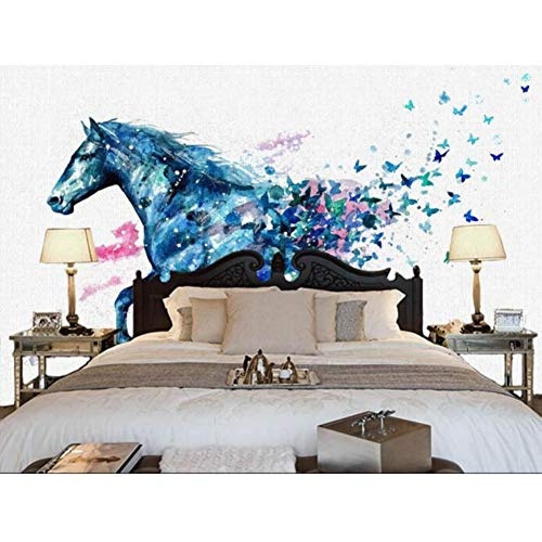 3D Wallpaper Benutzerdefinierten Wandbild 3D Raumtapete Dream Running Pferde In Ölgemälde Foto 3D Wandbilder,250cmx175cm