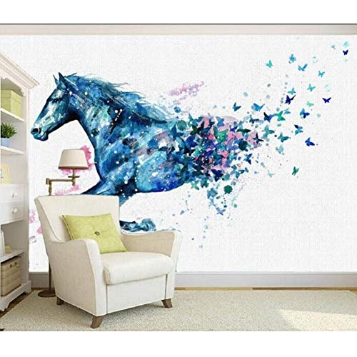 3D Wallpaper Benutzerdefinierten Wandbild 3D Raumtapete Dream Running Pferde In Ölgemälde Foto 3D Wandbilder,250cmx175cm