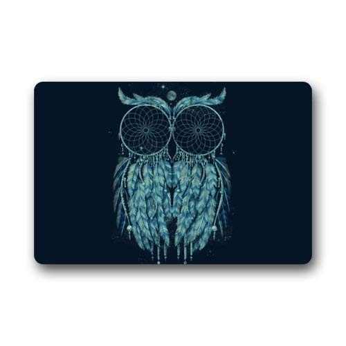 zunhuagong Love Girl Abstract Owl Dream Catcher Art Doormats Floor Mat Door Mat Rug Indoor/Outdoor Mats Welcome Doormatinches (L23.6"X15.7"W)