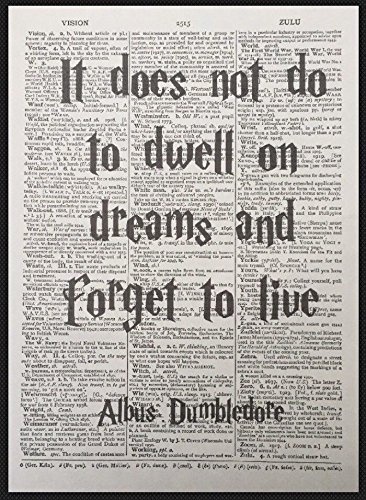 Albus Dumbledore Zitat Harry Potter Vintage Wörterbuch Print Picture Art Dreams