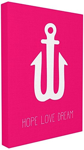 The Stupell Home Décor Collection Hope Love Dream Neonanker, gerahmt, Canvas, Mehrfarbig, 40.64 x 3.81 x 50.8 cm