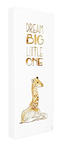 Stupell Home Décor Dream Big Little One Giraffe...