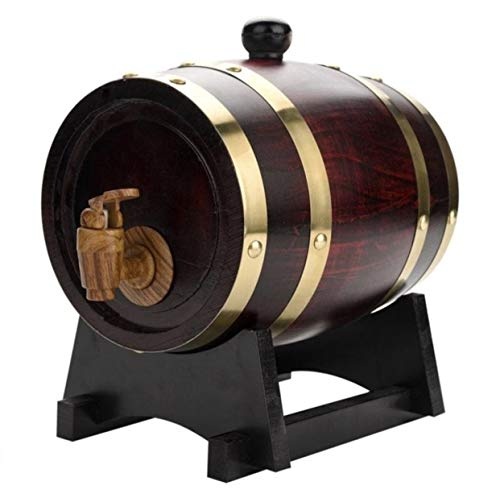 Oak Aging Barrels Whiskey Barrel Spender für Wein, Spirituosen, Bier und Likör, 1,5 l