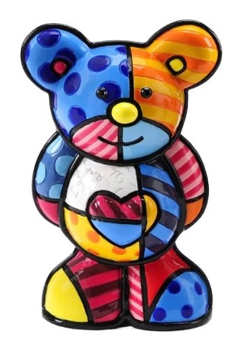 ROMERO BRITTO Figur - Herz Bär Dream - Pop Art Kunst aus Miami #333293