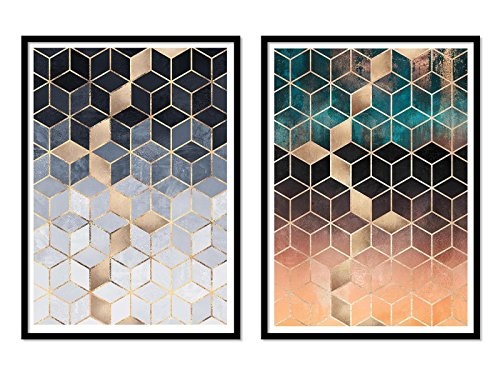 2 Art-Poster, 30 x 40 cm - Duo Dream Cubes - Elisabeth Fredriksson