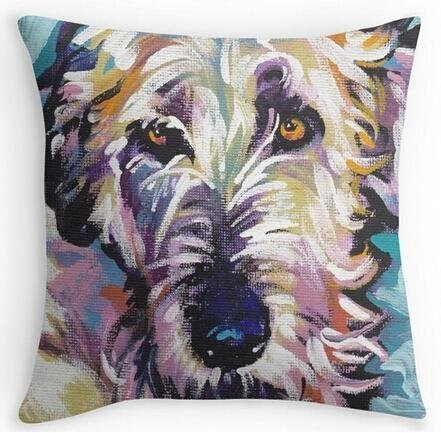 LoveBiuBiu Irish Wolfhound Bright Colorful Pop Dog Art...