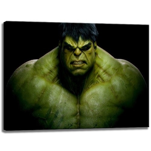 Hulk Dark Motiv auf Leinwand im Format: 120x80 cm. Hochwertiger Kunstdruck als Wandbild. Billiger als ein Ölbild! ACHTUNG KEIN Poster oder Plakat!