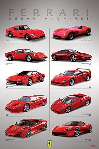 Ferrari Dream Machines Poster Print