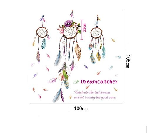 Anasc New Lucky Dream Catcher Feathers Wall Stickers...