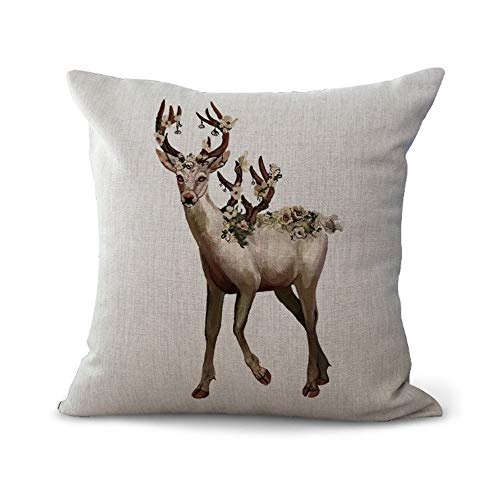 Blakww Cushion Cover Holy Deer Dream Sika Deer Creative...