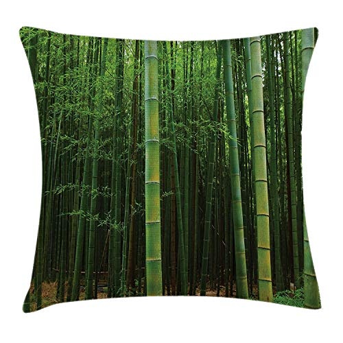 ZMYGH Bamboo Throw Pillow Cushion Cover, Picture of a...