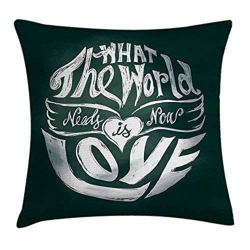 ZMYGH Hippie Throw Pillow Cushion Cover, What The World...