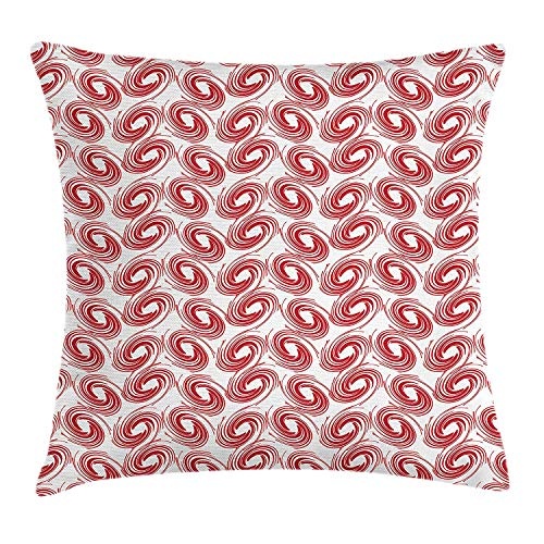KAKICSA Abstract Throw Pillow Cushion Cover, Spirals...