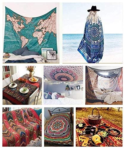 fghjfdjfg Wall Hanging Bohemian Hippie Indian Trippy Large Rectangular Print Fabric,Watercolor Dream Catcher On Black,Modern Art Wall Decoration for Men Living Room Bedroom Office