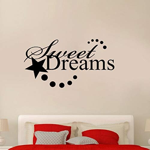 Home Decor Sweet Dreams Art Decal PVC Wandsticker für Schlafzimmer 75x40cm