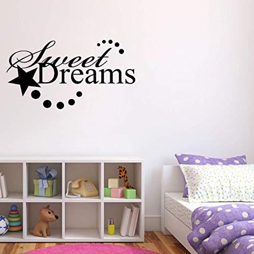 Home Decor Sweet Dreams Art Decal PVC Wandsticker für Schlafzimmer 75x40cm