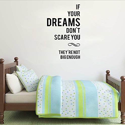 If Your Dreams Dont Scare You Art Decor Decal PVC Wall...