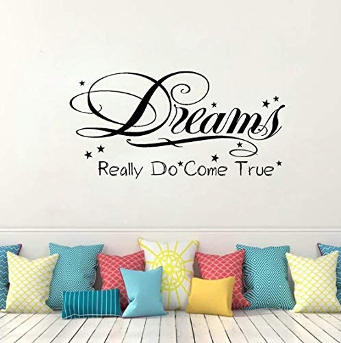 Dreams Really Do Come True Art Home Wall Sticker PVC Decal 68x34cm