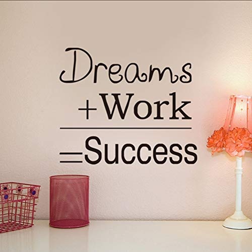 Ponana Dreams Plus Work Equal Success Wandaufkleber...