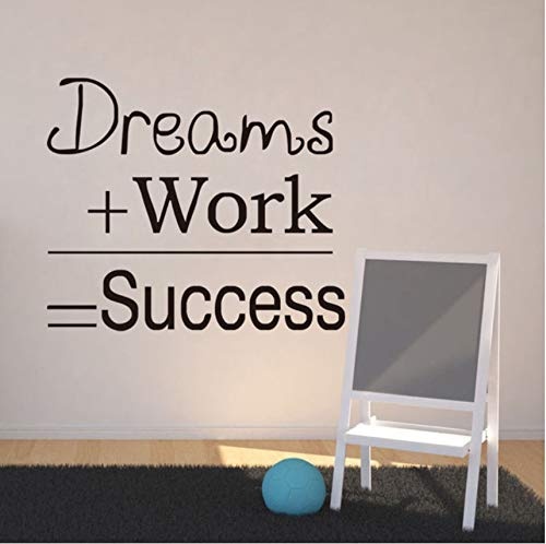 Pbbzl Dreams Plus Work Equal Success Wandaufkleber...