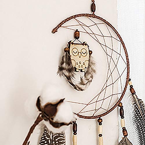 Dandeliondeme Cute Eule zum Aufhängen Dream Catcher Nordic Cartoon Dekoration Schlafzimmer Auto Craft Ornament für Schlafzimmer Einzigartige Decor Multi