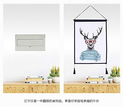 Zhou.Dream team Einfache kleine frische Wohnzimmer minimalistischen europäischen grünen Reis Esszimmer Wandbehang Sofa Meter Box Cover Tuch Baumwolle und Leinen Malerei