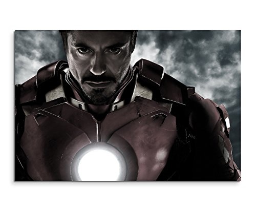 Tony Stark Iron Man Wandbild 120x80cm XXL Bilder und...
