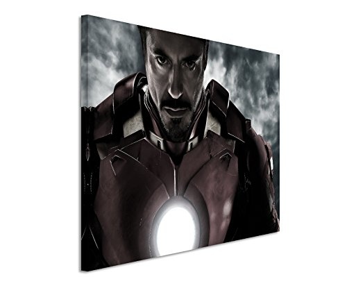 Tony Stark Iron Man Wandbild 120x80cm XXL Bilder und Kunstdrucke auf Leinwand