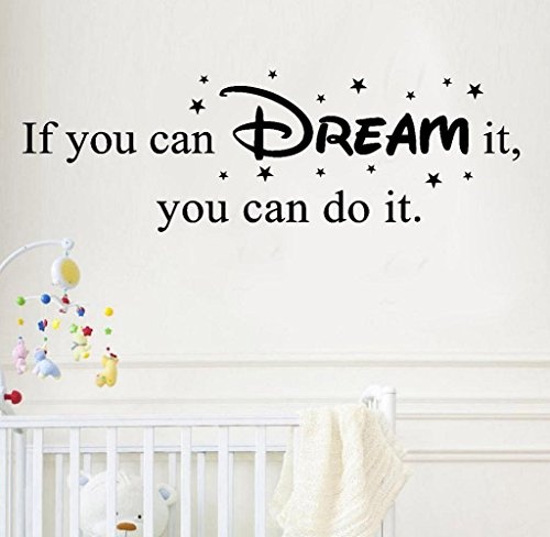 Tomatoa Wandtattoo If You Can Dream it,You Can Do it Flur Wandaufkleber Wohnzimmer Selbstklebend Aufkleber Wandsticker