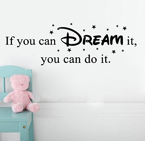 Tomatoa Wandtattoo If You Can Dream it,You Can Do it Flur Wandaufkleber Wohnzimmer Selbstklebend Aufkleber Wandsticker