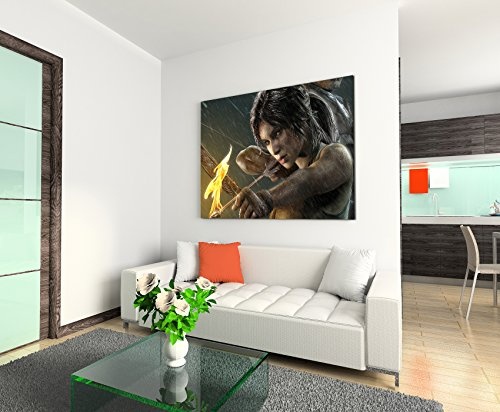 Lara Croft Wandbild 120x80cm XXL Bilder und Kunstdrucke...