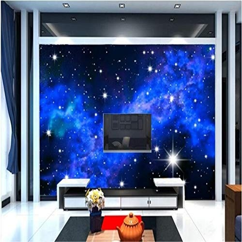 Fototapete 3D Custom Wallpapers Ktv Hotel Dream Decke Wohnzimmer Schlafzimmer Bright Sky Star 3D Wallpaper Wandbild, 430 × 300Cm